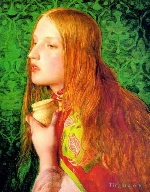 Anthony Frederick Augustus Sandys Oil Painting - Unknown girl